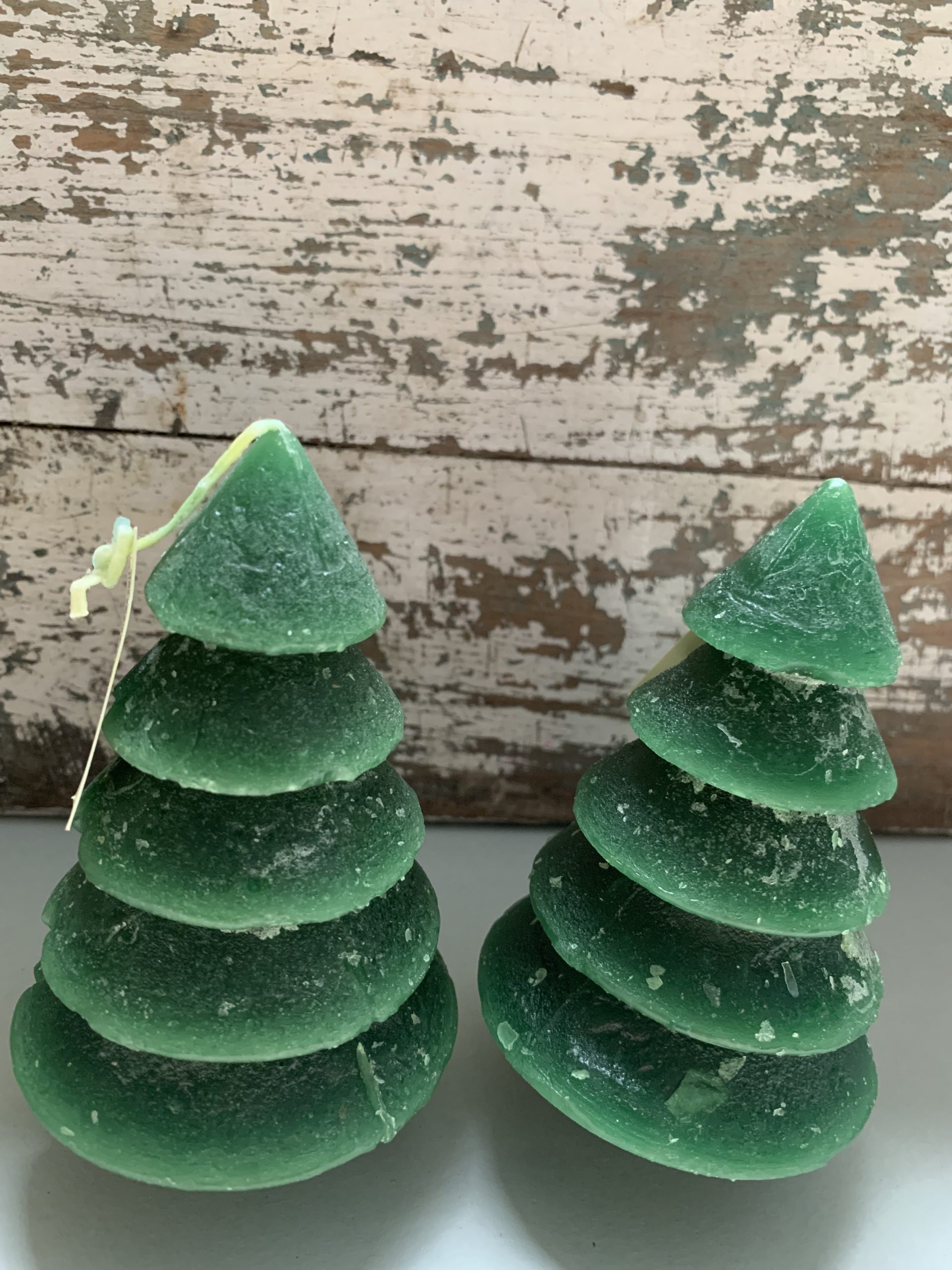 Oraal Strak karakter Kerstboom kaarsjes-do groen setje van twee - Sfeer & Zen