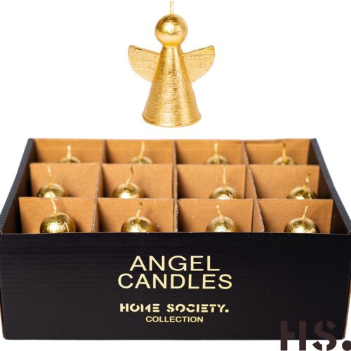 Home Society Kaarsje engel – goud – S