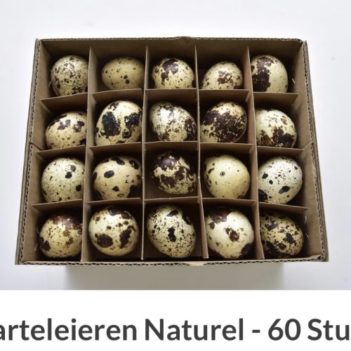 Kwarteleitjes- Naturel (60 stuks)