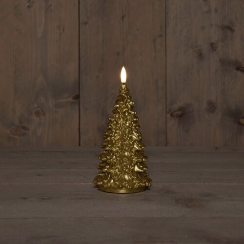 Anna’s Collection – B.O.T. 3D Wick Gold Christmas Tree Wax 9,5X20 cm