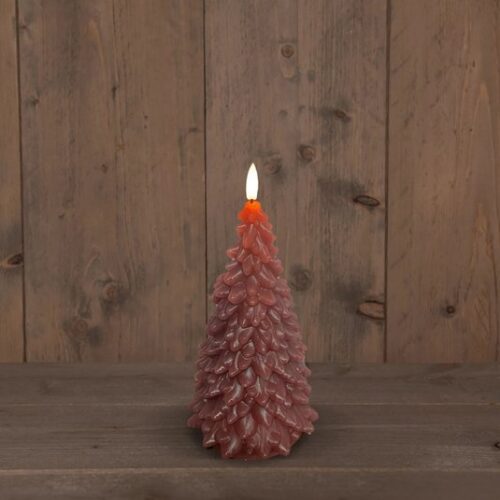 Anna’s Collection – B.O.T. 3D Wick antique roze Christmas Tree Wax 9,5X20